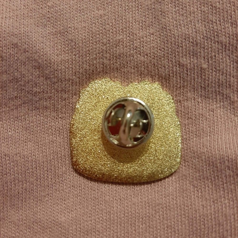 Dimsum Dumpling Enamel Brooch Pin Gold New - Picture 3 of 3